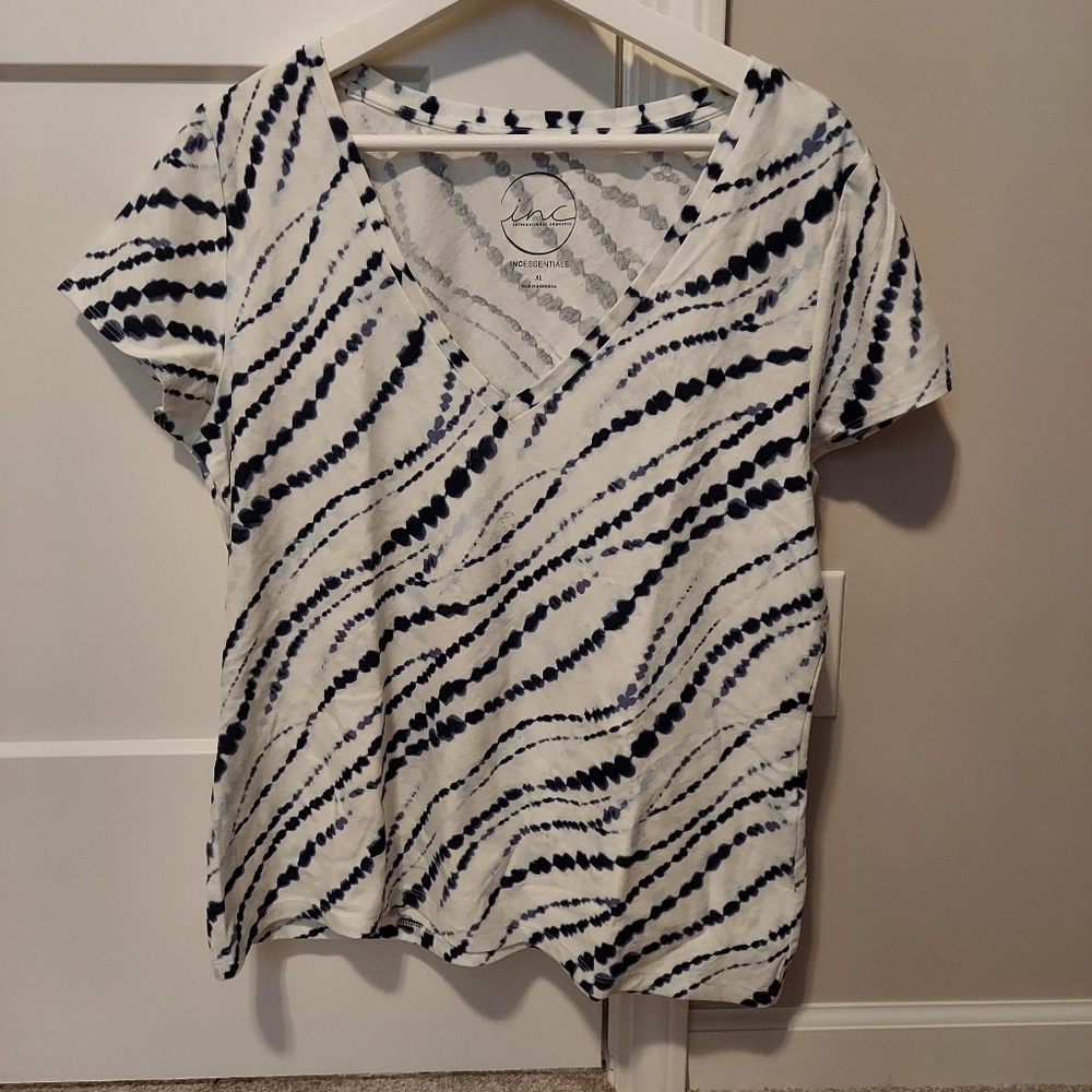 INC International Concepts Women's Amelia Dye T-shirts NWT Size XL